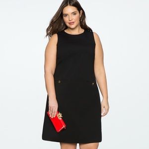 Eloquii ‘9-to-5’ Sleeveless Stretch Work Dress